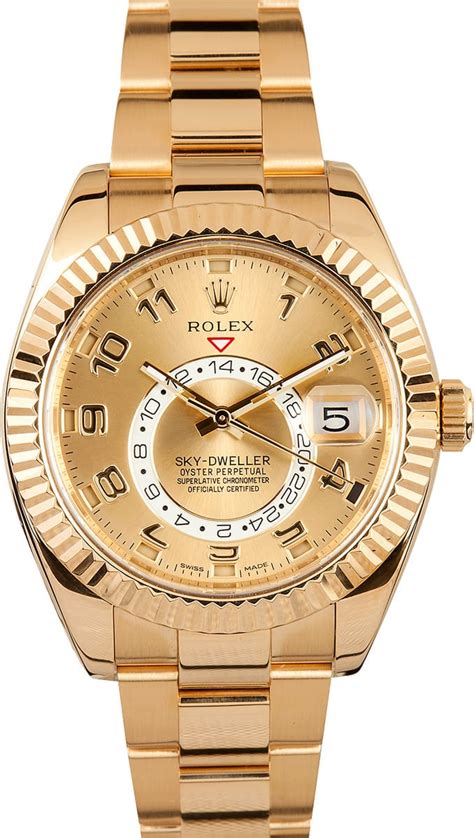 rolex sky dweller gold for sale|rolex sky dweller price range.